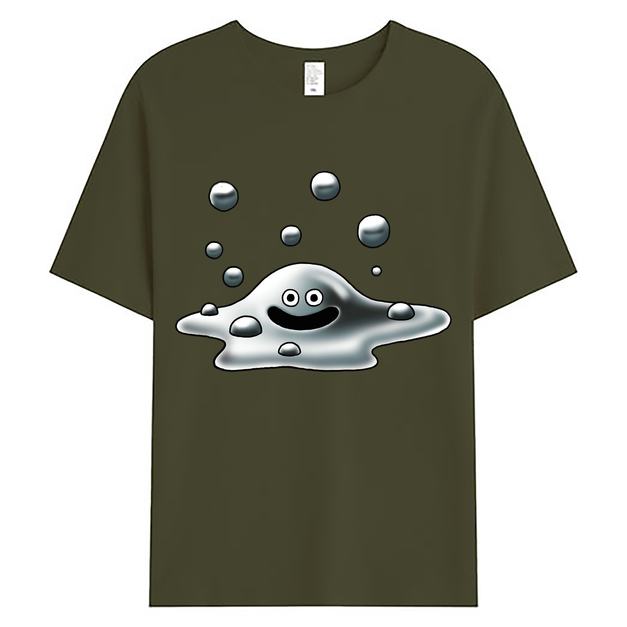 （画像用） ドラゴンクエスト Doragon Kuesuto Dragon Quest 綿100％ メンズ半袖Tシャツ｜肌触りやわらか＆通気性